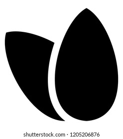 
A dried fruit for healthy food, almonds 
