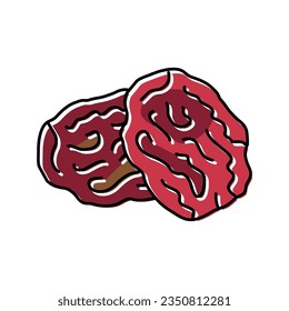 vector de icono de color de uva seca. signo de uva seca. ilustración de símbolo aislado