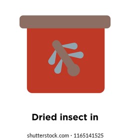 Dried insect in amber icon vector isolated on white background, Dried insect in amber transparent sign , historical stone age symbols