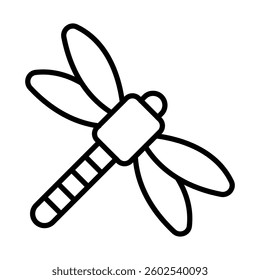 Dried insect in amber Vector Line Icon Design