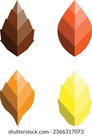 Vektorbild oder Clipart aus getrockneten Blättern