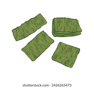 Dried nori seaweed sheet snack