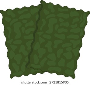 getrocknete Algenblatt-Vektorgrafik.