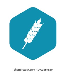 Dried wheat ear icon. Simple illustration of dried wheat ear vector icon for web