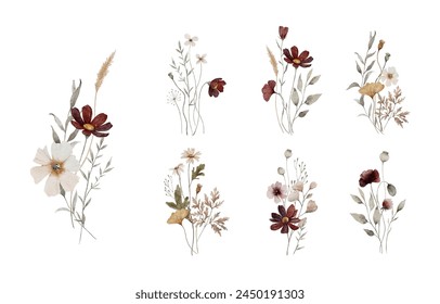 Dried Wild Flower Flower Bouquet Collection	