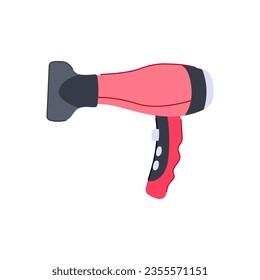drier hair dryer cartoon. young dry, fashion female, beautiful bathroom drier hair dryer sign. isolated symbol vector illustration