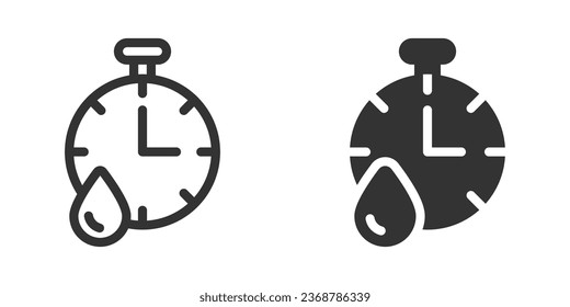 Dries quickly icon. Vector illustration.