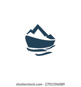 Vetor 3 do logotipo mineral do barco de deriva