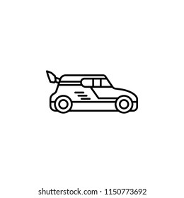 drift car icon. Element of motor sport icon for mobile concept and web apps. Thin line drift car icon can be used for web and mobile