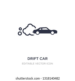 drift car icon on white background. Simple element illustration from Sports concept. drift car icon symbol design.