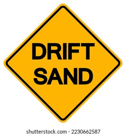 Drift Sand Symbol Sign, Vector Illustration, Isolated On White Background Label .EPS10 