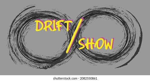 Drift Show Hintergrund Vektorgrafik.