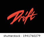 Drift vector lettering design element