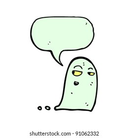 drifting halloween cartoon ghost