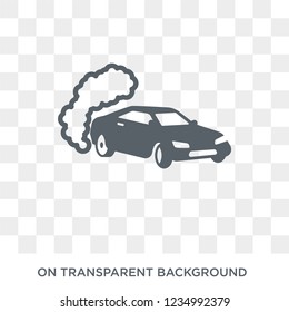 drifting icon. Trendy flat vector drifting icon on transparent background from sport collection. 