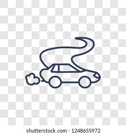 drifting icon. Trendy linear drifting logo concept on transparent background from Sport collection