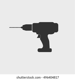Dril icon, vector design
