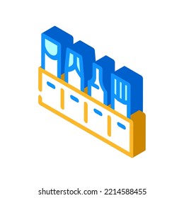 drill bit holder isometric icon vector. drill bit holder sign. isolated symbol illustration