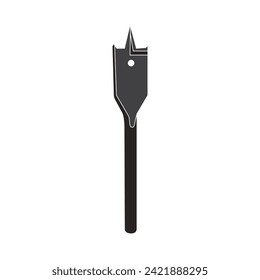 Drill bit icon vector illustration simple design
