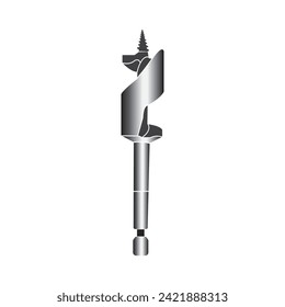 Drill bit icon vector illustration simple design