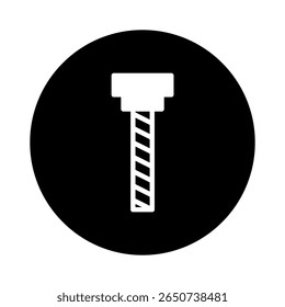 Drill bit illustration symbolizes precision engineering for industrial applications and construction tasks showcasing tool use