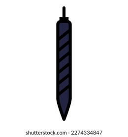 Drill bit line icon isolated on white background. Black flat thin icon on modern outline style. Linear symbol and editable stroke. Simple and pixel perfect stroke vector illustration.