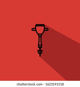 drill bit liner fill vector icon - ui icon vector