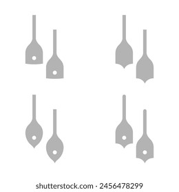 drill bits icon on a white background, vector illustration