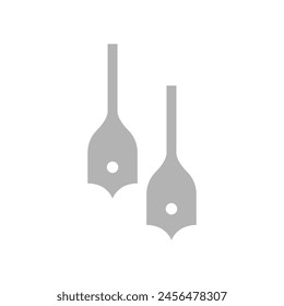 drill bits icon on a white background, vector illustration