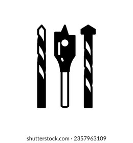 Drill Bits icon in vector. Logotype