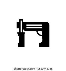 drill black and white icon