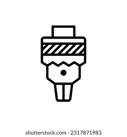 Drill Chuck Icon. Bohrer, Schraubenzieher, Bohrer.