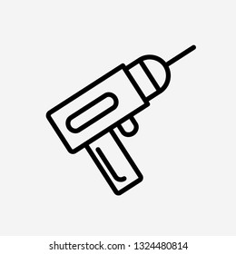 Drill concept line icon. Simple element illustration. Drill concept outline symbol design. Can be used for web and mobile UI/UX . Modern vector style