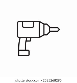drill construction icon sign vector