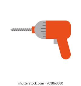 drill construction isolated icon