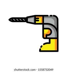 drill construction tools filled icon