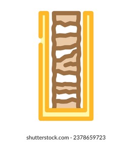 drill core samples color icon vector. drill core samples sign. isolated symbol illustration