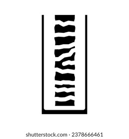 drill core samples glyph icon vector. drill core samples sign. isolated symbol illustration