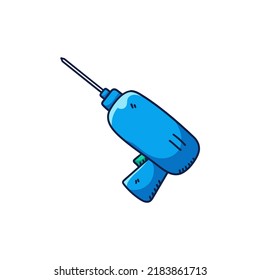 drill doodle labor icon design vector image