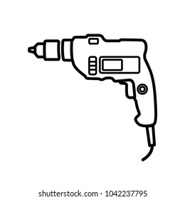 drill - electric drill icon vector