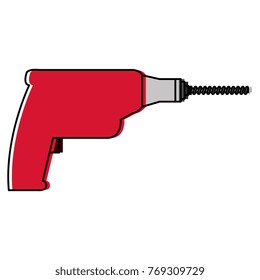 drill electric tool isolated icon