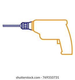 drill electric tool isolated icon