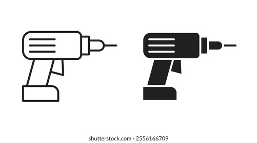 Drill Filled flat icons set for apps and web ui designs.