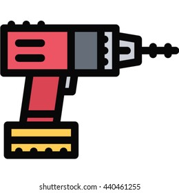 drill Filled Outline Icon