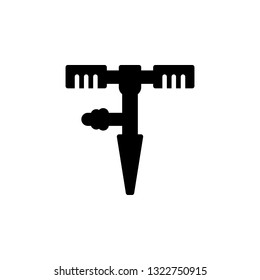 Drill Ground Icon Vector Illustration in Glyph Style for Any Purpose