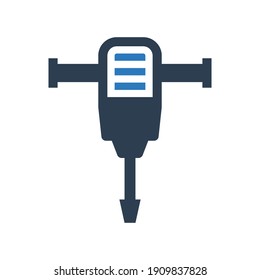 Drill hammer icon - jackhammer icon
