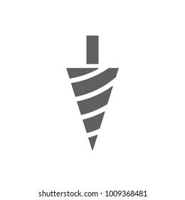 Drill head icon in trendy flat style isolated on white background. Symbol for your web site design, logo, app, UI. Vector illustration, EPS
