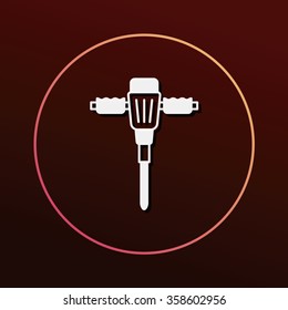 Drill hole machine icon