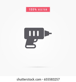 drill icon. architecture sign