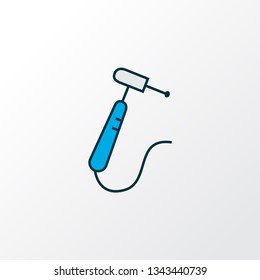 Drill icon colored line symbol. Premium quality isolated stomatology tool element in trendy style.